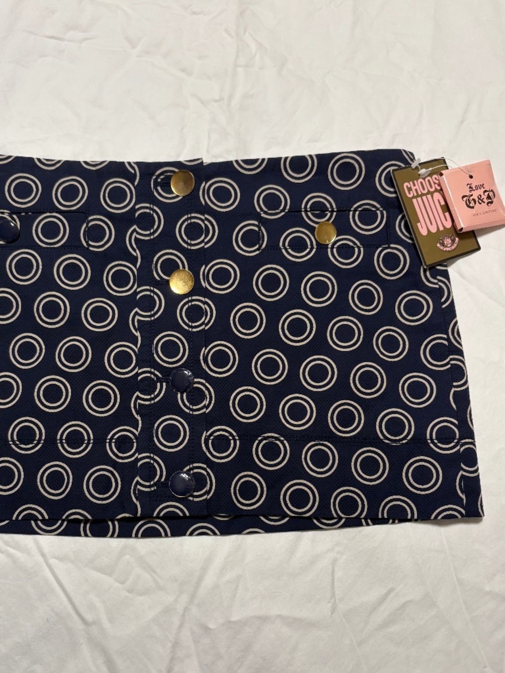 NWT Vintage Juicy Couture "Jordan" Circle Mini Skirt (2007)